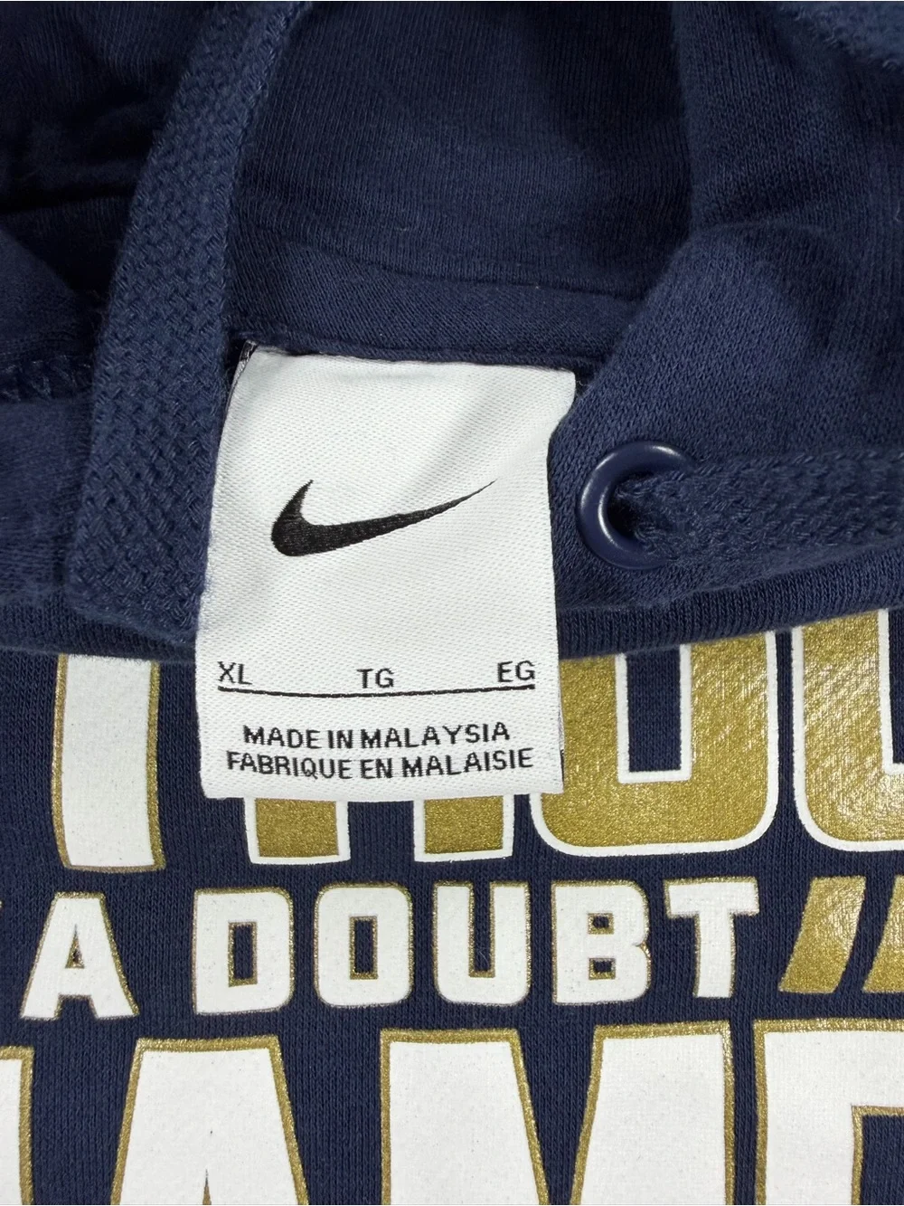 Nike Jordan Michigan Wolverines 2023 National Champions Hoodie Men’s XL